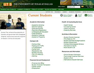 Redesign of The University of Texas at Dallas Web Site